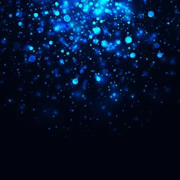 Vector blue glowing light glitter background Stock Illustration