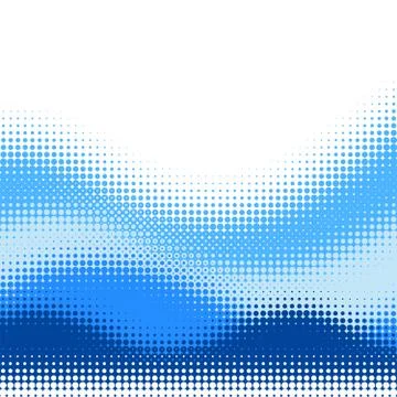 Vector blue halftone wave background Illustrazione stock