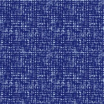 Vector blue indigo seamless fabric texture. Canvas for embroidery. Smaller fi Stock Illustration