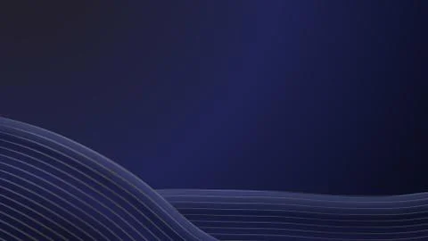 Vector blue luxury background for web. Golden waves on a gradient background Stock Illustration