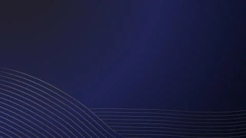 Vector blue luxury background for web. Golden waves on a gradient background Stock Illustration