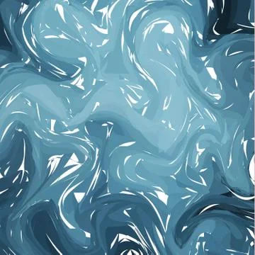 Vector Blue marble abstract background. Liquid marble pattern. Trendy templat Illustrazione stock