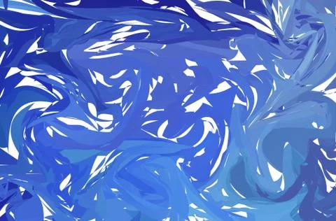 Vector Blue marble abstract background. Liquid marble pattern. Trendy templat Stock Illustration