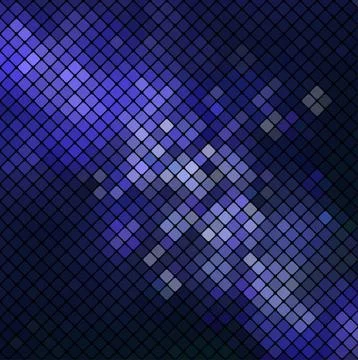 Vector blue mosaic Stock Illustration