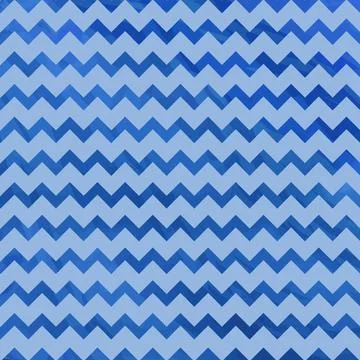 Vector blue pattern with geometric zigzag lines. Repeating minimalistic texture. Stock Illustration