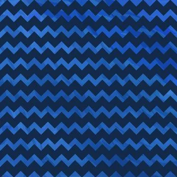 Vector blue pattern with geometric zigzag lines. Repeating minimalistic texture. Illustrazione stock