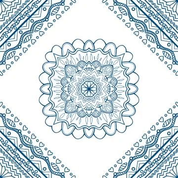 Vector blue pattern イラスト素材