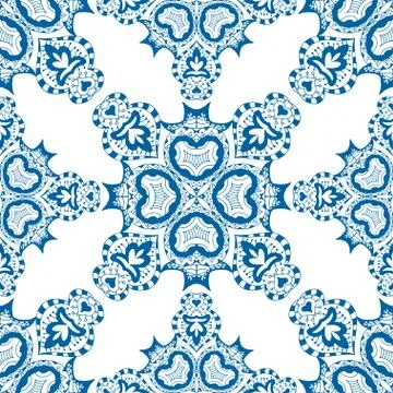 Vector blue pattern Stock Illustration