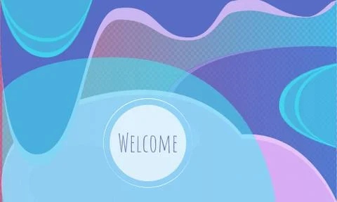 Vector blue, pink and violet  big background with parallax effect - transpare Stock Illustration