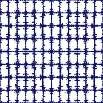 Vector blue rectangles grid abstract pattern. Suitable for textile, gift wrap 스톡 일러스트