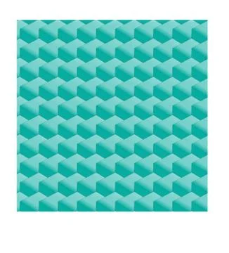 Vector blue seamless texture. 3d cubes tile web background Stock-Illustration
