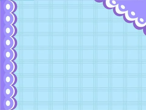 Vector blue tablecloth for flat lay or frame template greeting card Stock Illustration