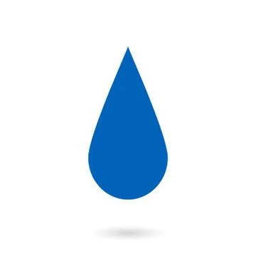 Vector Blue Water Drop Icon. Stock Illustration