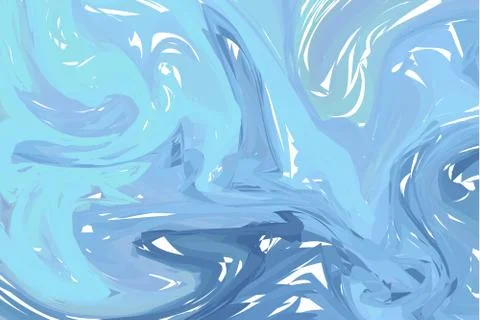 Vector Blue White marble abstract background. Liquid marble pattern. Trendy t Stock Illustration