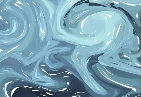 Vector Blue White marble abstract background. Liquid marble pattern. Trendy t Stock Illustration