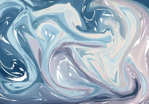 Vector Blue White marble abstract background. Liquid marble pattern. Trendy t Stock Illustration