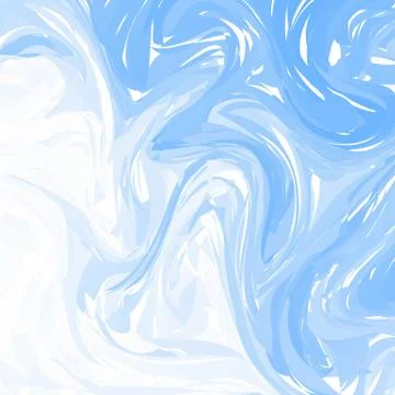 Vector Blue White marble abstract background. Liquid marble pattern. Trendy t Stock Illustration