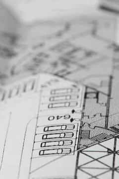 Vector blueprint Vector blueprint. Architect house plan ,model released, S... Fotos de archivo