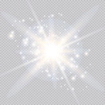 Vector blur in motion glow glare. Isolated transparent background. Decor element Stock Illustration