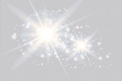 Vector blur in motion glow glare. Isolated transparent background. Decor element Stock Illustration