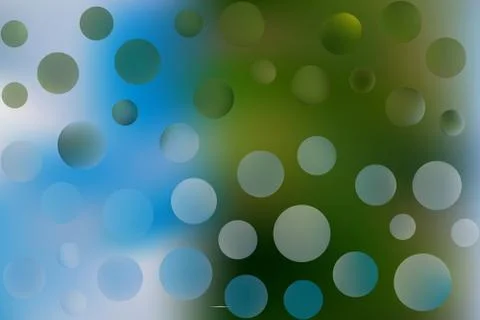 Vector blurred gradient colored background with abstract colorful bubbles Stock Illustration