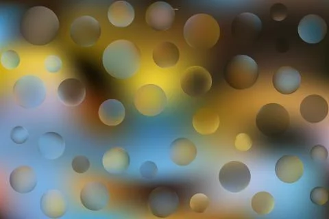 Vector blurred gradient colored background with abstract colorful bubbles 스톡 일러스트