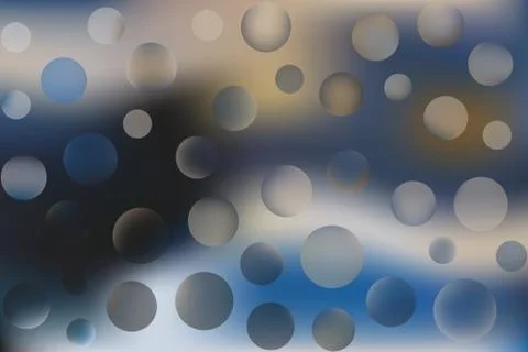 Vector blurred gradient colored background with abstract colorful bubbles Stock Illustration