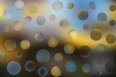 Vector blurred gradient colored background with abstract colorful bubbles Stock Illustration