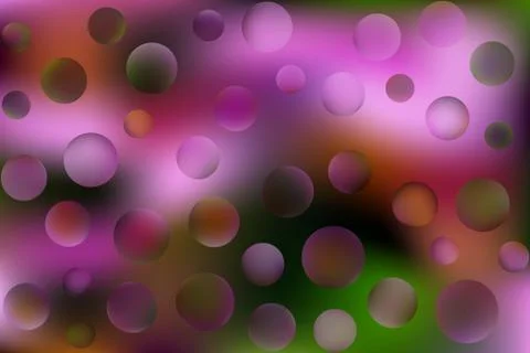 Vector blurred gradient colored background with abstract colorful bubbles Stock Illustration