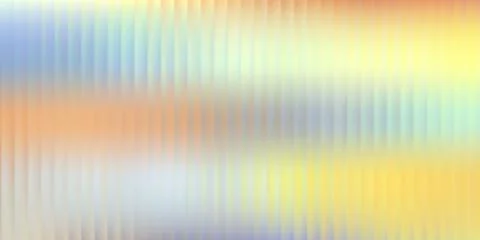 Vector Blurred holographic gradient background. Ribbed glass texture. Stock Illustration