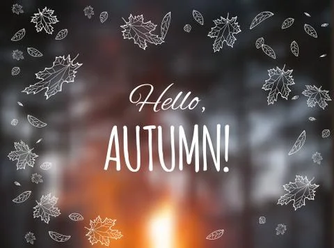 Vector blurred landscape Stock Illustration