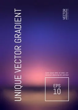 Vector blurred mesh gradient background trend colors sunset sunrise Stock Illustration