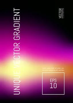 Vector blurred mesh gradient background trend colors sunset sunrise Stock Illustration