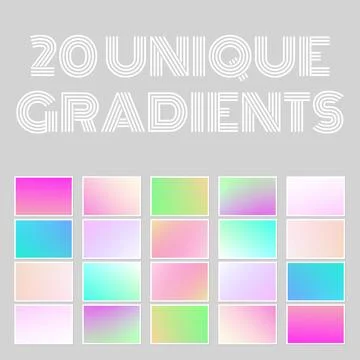 Vector Blurred mesh gradient background pastel colors Stock Illustration