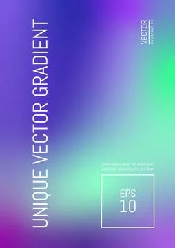 Vector blurred mesh gradient background trend colors Stock Illustration