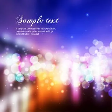 Vector Blurry Lights Stock Illustration
