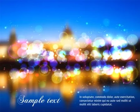 Vector Blurry Lights Stock Illustration