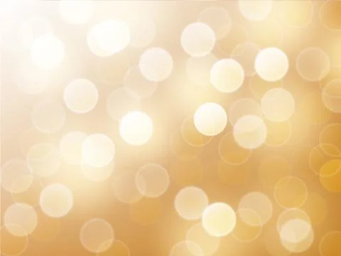 Vector bokeh abstract background with gold tone. Stock Illustration