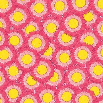 Vector of Bold Pink Flower Background イラスト素材