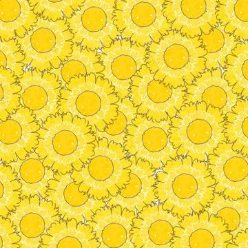 Vector of Bold Yellow Flower Background Stock Illustration