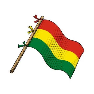 Vector of Bolivia Flag Stock Illustration
