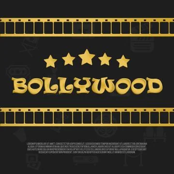 Vector Bollywood Icon 스톡 일러스트