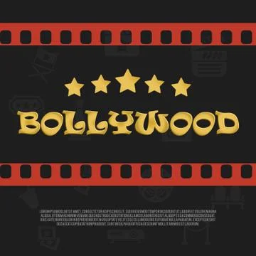 Vector Bollywood Icon 스톡 일러스트