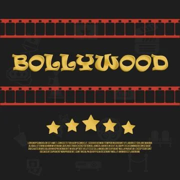 Vector Bollywood Icon 스톡 일러스트