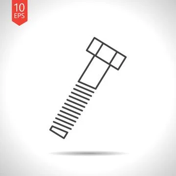 Vector bolt icon Stock Illustration