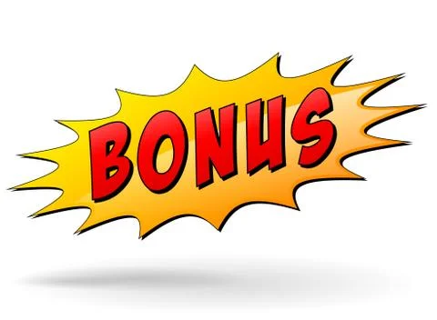 Vector bonus sign Stock Illustration