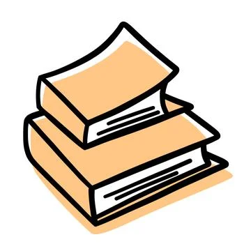 Vector book icon. The logo is a stack of books. Vector Books 스톡 일러스트
