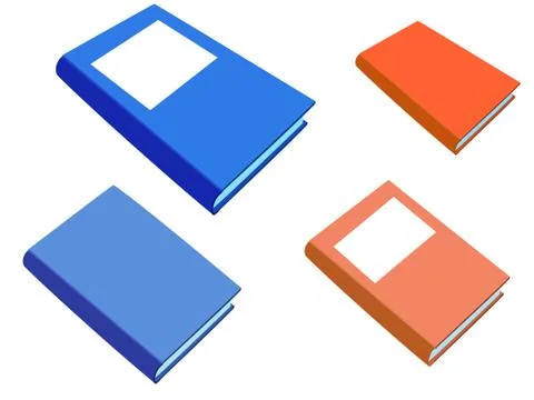 Vector book layout Stock Illustration