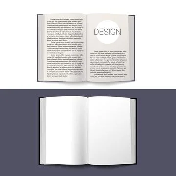 Vector book in mesh gradient style. Editable illustration Stock Illustration