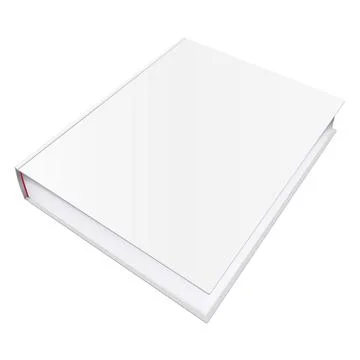 Vector book mockup with blank cover, template illustration Stock Illustration